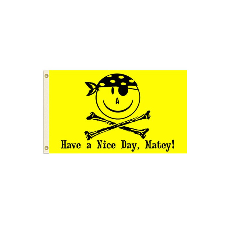 Vista Flags Smiley Pirate 3 x 5 (Happy Face) Flag
