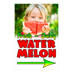 Watermelon Economy A-Frame Sign 24" Wide by 36" Tall (Made in The USA) 841098106874