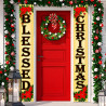 Blessed Christmas 12" x 80" Vertical Porch Banner Set (Indoor/Outdoor) 841098110345