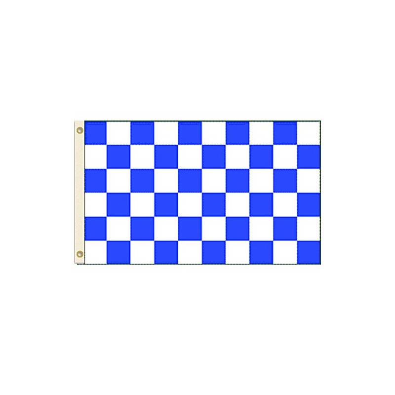Vista Flags Blue and White Checkered Flag Advertising Banner Store Sign Party Pennant 2x3