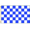 Vista Flags Blue and White Checkered Flag Advertising Banner Store Sign Party Pennant 2x3