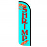 Shrimp Windless Polyknit Feather Flag (3 x 11.5 feet)