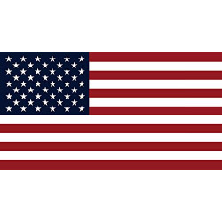 USA Flag (American Flag) 21" x 40" Perforated Removable Window Decal