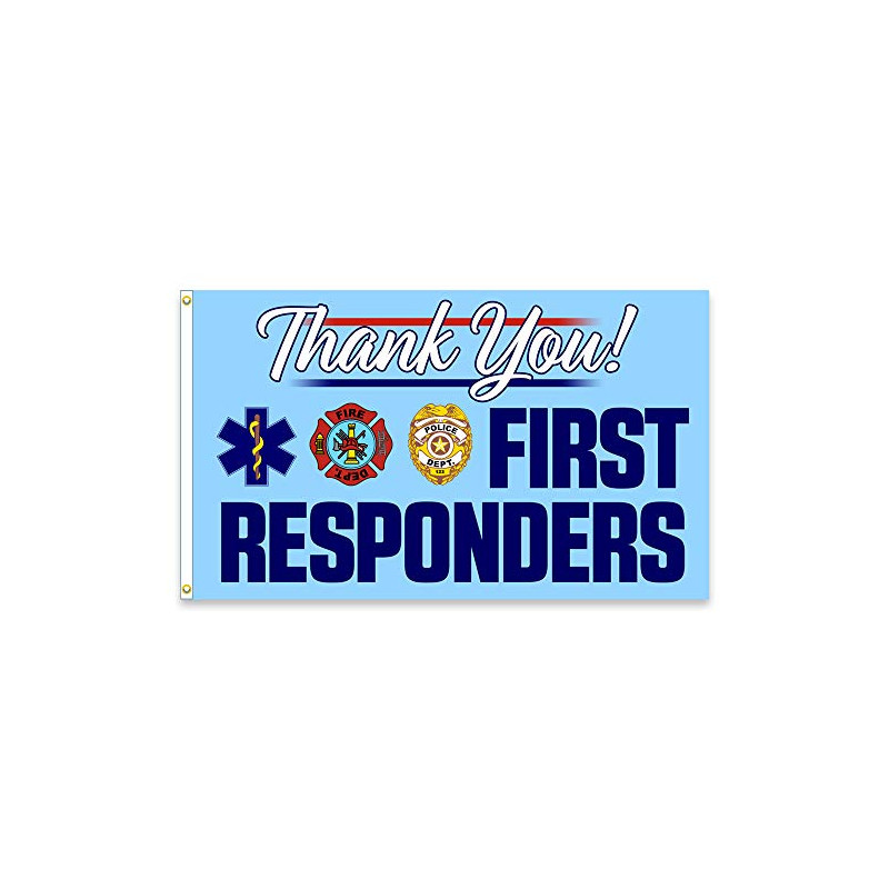 VF Display Thank You First Responders 3x5 Polyester Flag