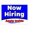 Now Hiring Apply Inside 32" x 24" Perforated Removable Window Decal (Made in The USA)