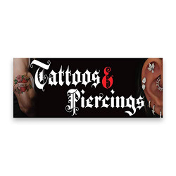 Tattoo Piercings 5 Feet Wide by 2 Feet Tall