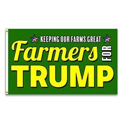 Farmers For Trump 3x5 Premium Polyester Flag (Made in the USA)