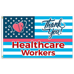 VF Display Thank You Healthcare Workers 3x5 Polyester Flag