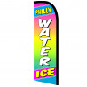 PHILLY WATER ICE Premium Windless Feather Flag FLAG ONLY No Hardware (11.5' Tall x 3' Wide) Printed in the USA