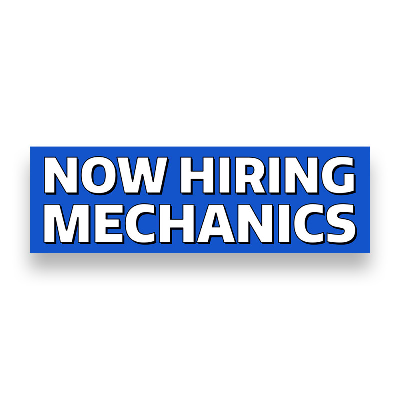 Now Hiring Mechanics Vinyl Banner Feet Wide By Feet Tall