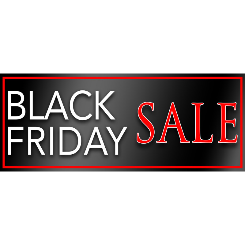 Black Friday Sale Vinyl Banner with Optional Sizes (Made in the USA)