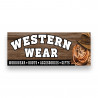 WESTERN WEAR Vinyl Banner with Optional Sizes (Made in the USA)