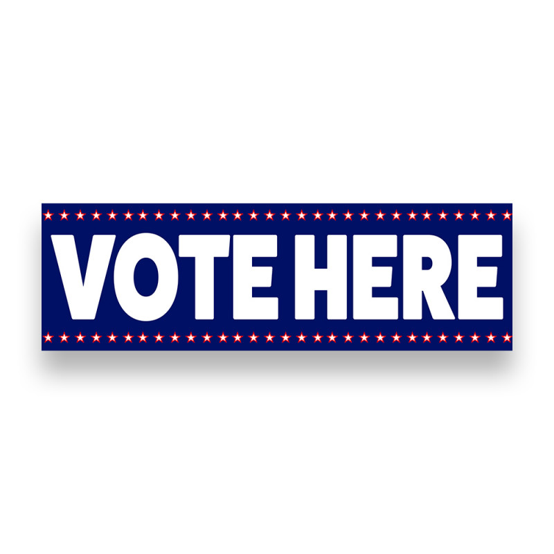 2 Pack Vote Here Yard Signs 16