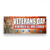 VETERANS DAY Vinyl Banner with Optional Sizes (Made in the USA)