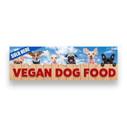 VEGAN DOG FOOD Vinyl Banner...