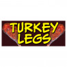 Turkey Legs Vinyl Banner with Optional Sizes (Made in the USA)