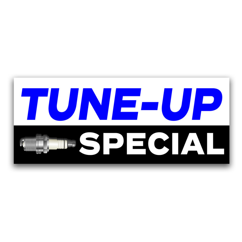 Tune Up Special Vinyl Banner with Optional Sizes (Made in the USA)