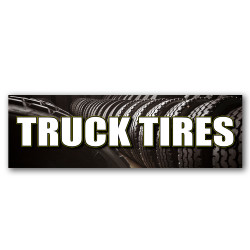 Truck Tires Vinyl Banner...