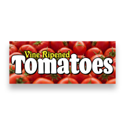 TOMATOES Vinyl Banner with Optional Sizes (Made in the USA)