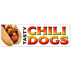 Chili Dogs Vinyl Banner...