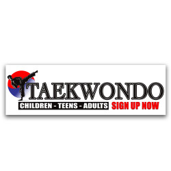 Taekwondo Vinyl Banner with...