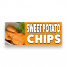 SWEET POTATO CHIPS Vinyl Banner with Optional Sizes (Made in the USA)