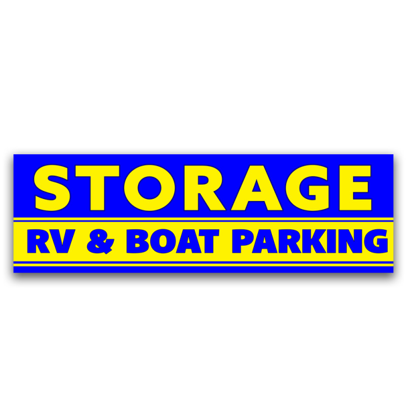 Storage RV & Boat Parking Vinyl Banner with Optional Sizes (Made in the USA)