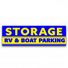 Storage RV & Boat Parking Vinyl Banner with Optional Sizes (Made in the USA)