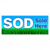 SOD Sold Here Vinyl Banner with Optional Sizes (Made in the USA)
