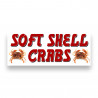 SOFT SHELL CRABS Vinyl Banner with Optional Sizes (Made in the USA)