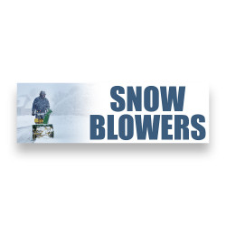 SNOW BLOWERS Vinyl Banner...