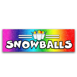 Snowballs Vinyl Banner with...