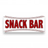 BASEBALL SNACK BAR Vinyl Banner with Optional Sizes (Made in the USA)