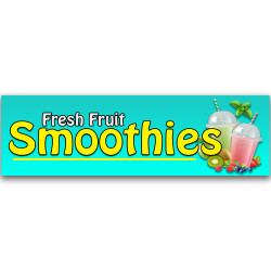 Smoothies Vinyl Banner with...