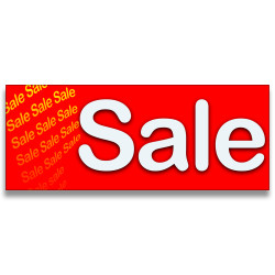 Sale Vinyl Banner with Optional Sizes (Made in the USA)