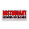 RESTAURANT Vinyl Banner with Optional Sizes (Made in the USA)