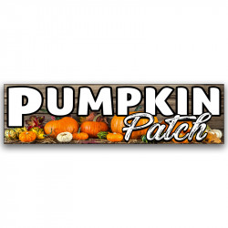 Pumpkin Patch Vinyl Banner...