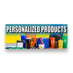 PERSONALIZED PRODUCTS Vinyl Banner with Optional Sizes (Made in the USA)