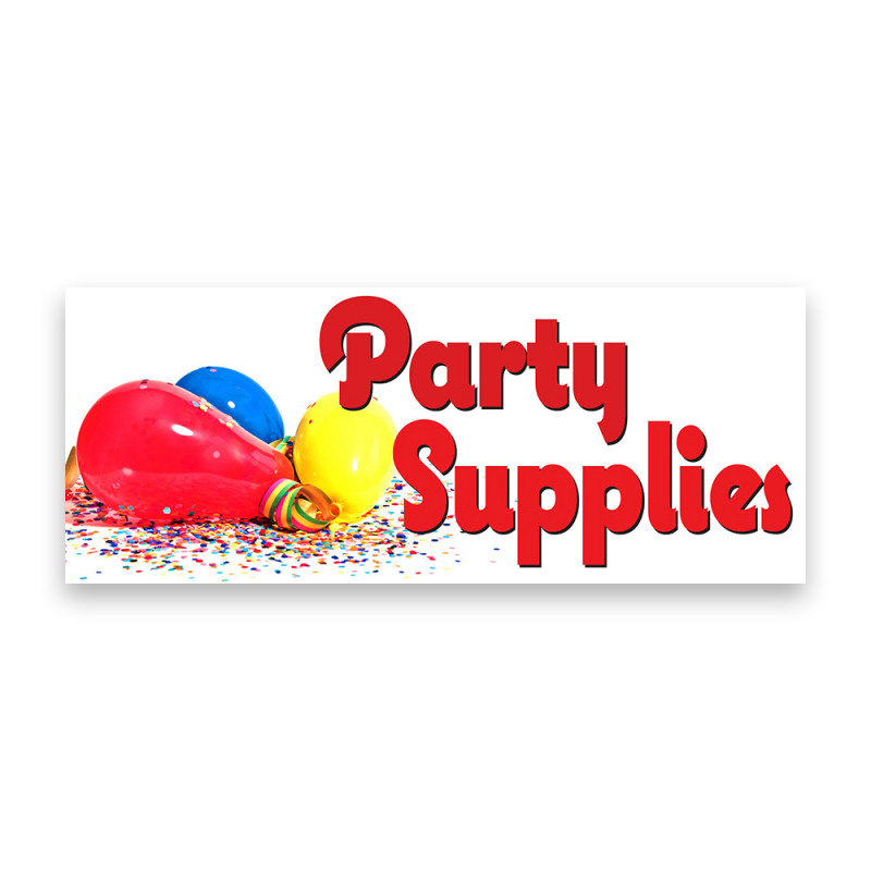 Party Supplies Vinyl Banner with Optional Sizes (Made in the USA)