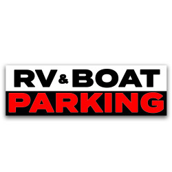 RV and Boat Parking Vinyl...