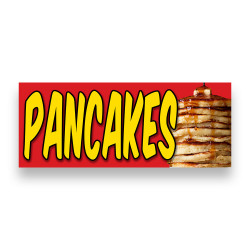 PANCAKES Vinyl Banner with Optional Sizes (Made in the USA)