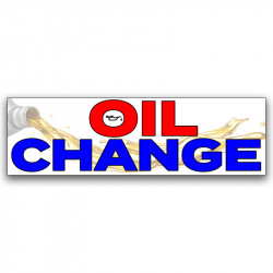 OIL CHANGE Vinyl Banner...