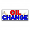 OIL CHANGE Vinyl Banner with Optional Sizes (Made in the USA)