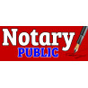 Notary Public Vinyl Banner with Optional Sizes (Made in the USA)