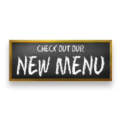 Check Out Our New Menu Vinyl Banner with Optional Sizes (Made in the USA)