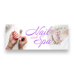 NAIL and SPA Vinyl Banner with Optional Sizes (Made in the USA)
