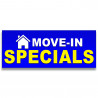 Move-in Specials Vinyl Banner with Optional Sizes (Made in the USA)