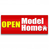 Model Home Open Vinyl Banner with Optional Sizes (Made in the USA)