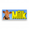 MILK Vinyl Banner with Optional Sizes (Made in the USA)