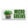 MICRO GREENS Vinyl Banner with Optional Sizes (Made in the USA)
